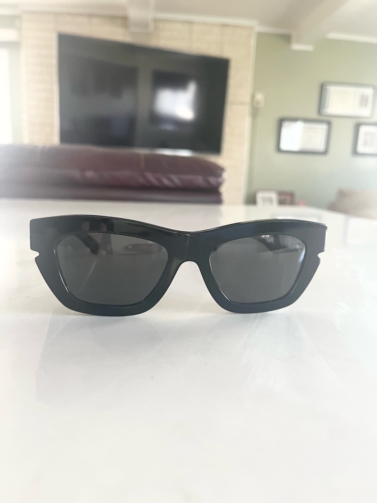 Burberry Black Rectangular Cat-Eye Sunglasses